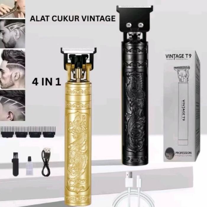 Alat Cukur Elektrik Hair Clipper Trimmer T9 / Cukuran Vintage T9 Alat Cukur Hair Clipper Jenggot