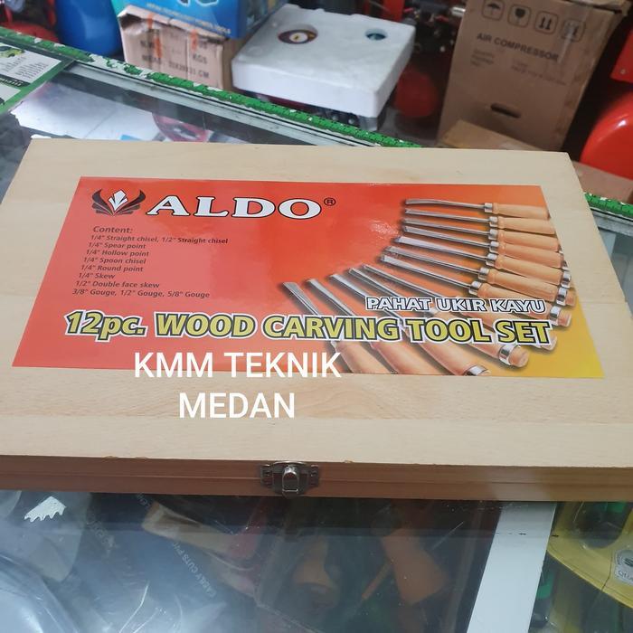 MATA BUBUT PAHAT UKIR KAYU 12PCS ALDO SET 12 PCS WOOD CARVING