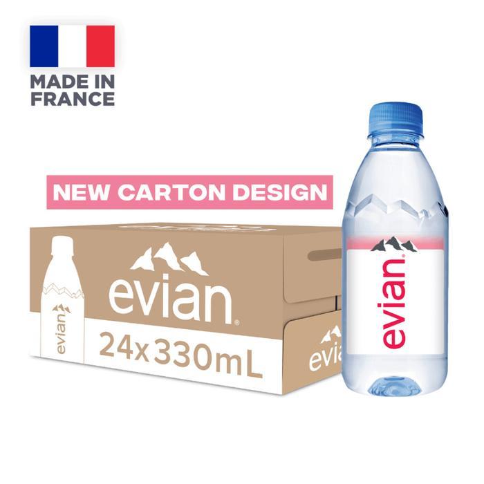 Evian Natural Mineral Water 330Ml