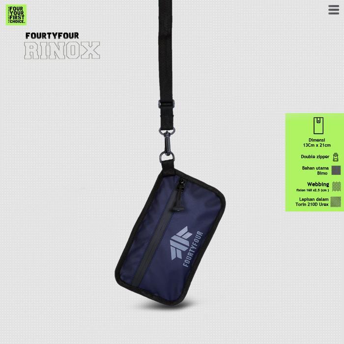 FOURTYFOUR RINOX - Sling Phone Pouch HP Wallet Waterproof Sling Phone Anti Air Sling Bag Pouch Pria