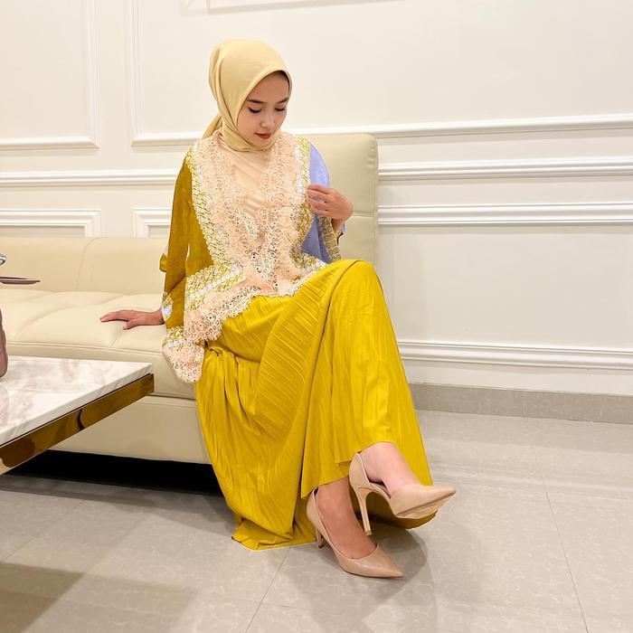 outer lace midi-biru pastel 3d - biru pastel 3d