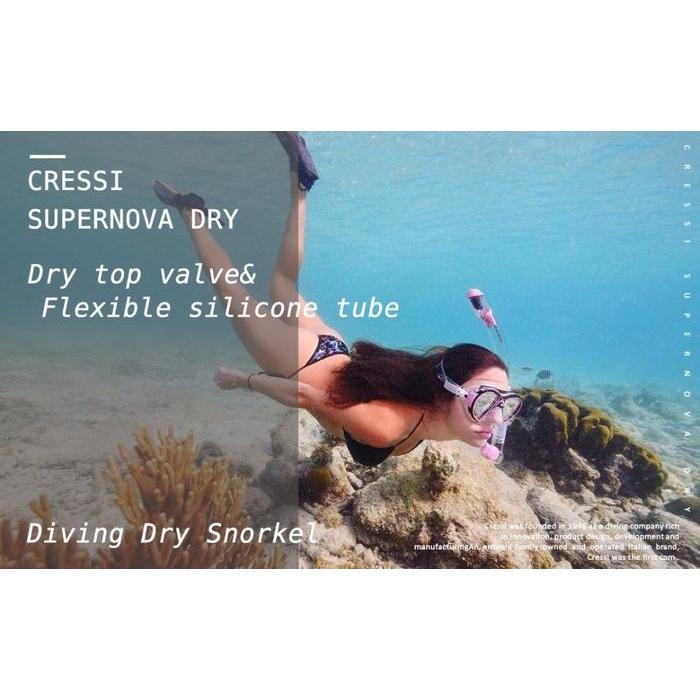 Snorkel Super-Dry Cressi - Alat Snorkeling / Snorkling Diving Selam