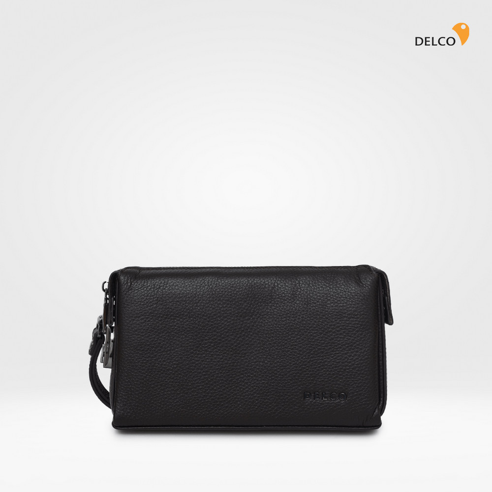 Tas Delco Genuine Leather Clutch Pria 0720-0539