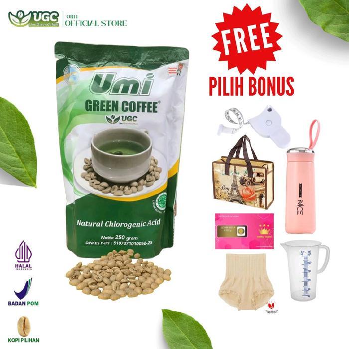 Best Seller Ugc Umi Green Coffee Original 250 Gram Bpom-Sppirt Halal Premium