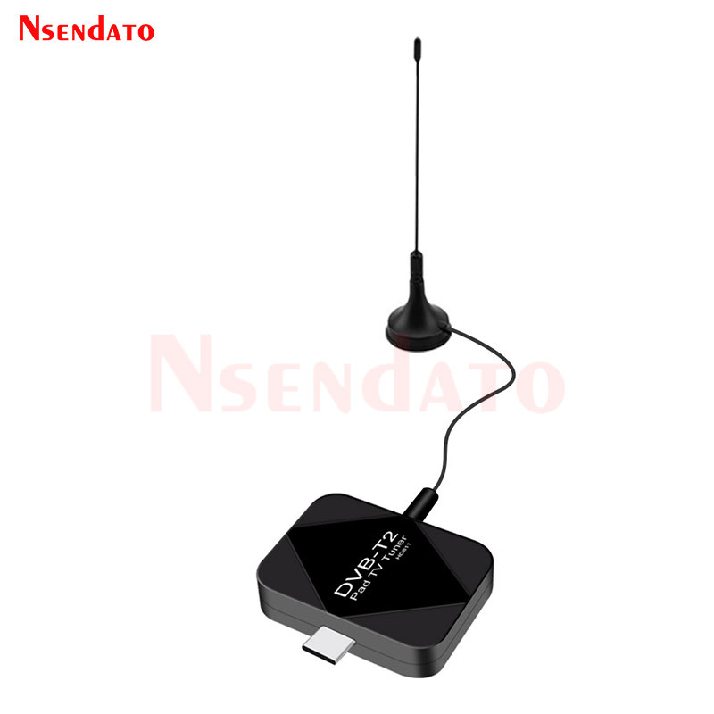 USB Type C DVB T2 DVBT2 Pad Mobile TV Tuner Receiver Type C DVB-T2 Pad TV Tuner Stick With Antenna