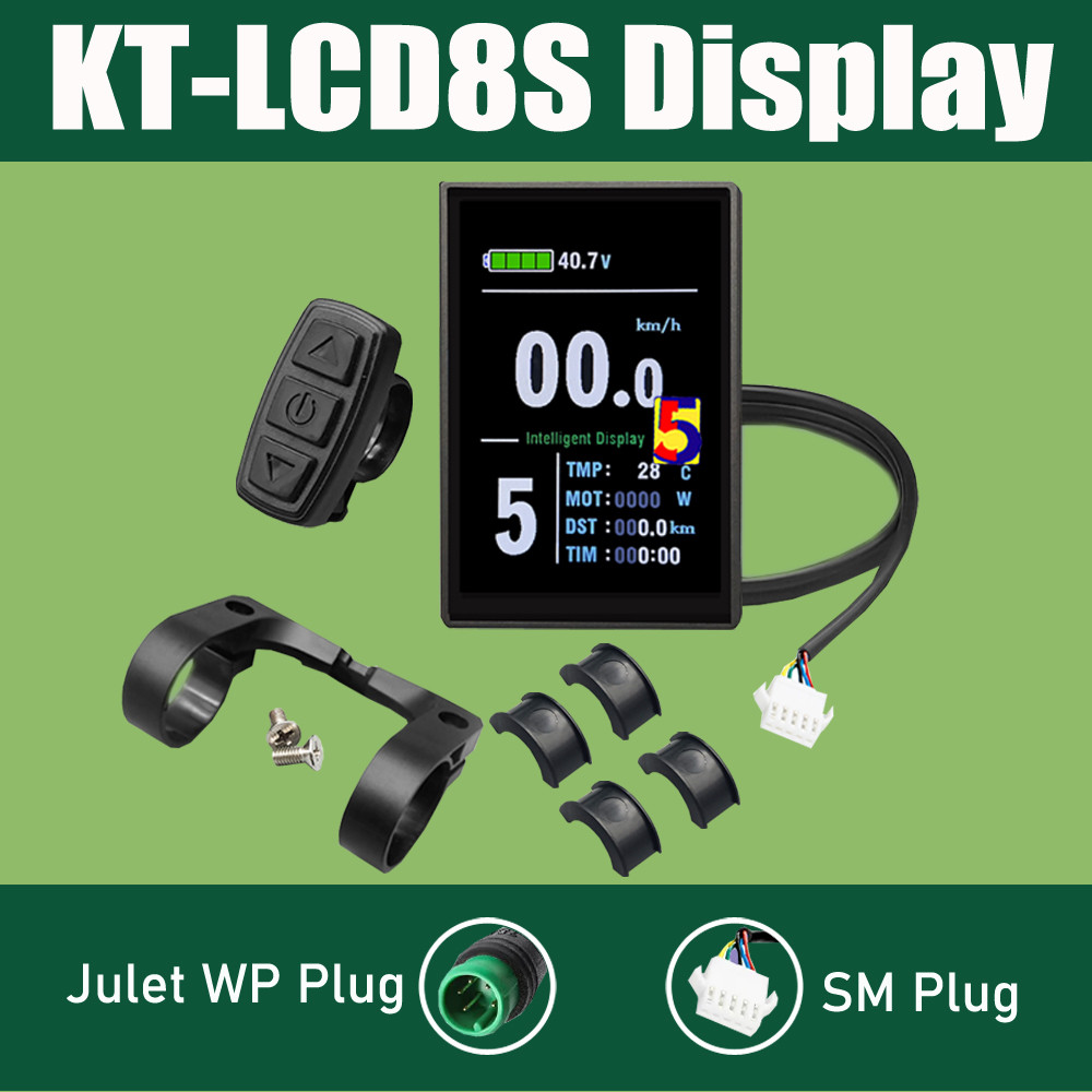 Kunteng Mini KT Display LCD4/3/5/8/9/10/11 LED890 LED900S 24V/36V/48V KT LCD Display with Julet WP