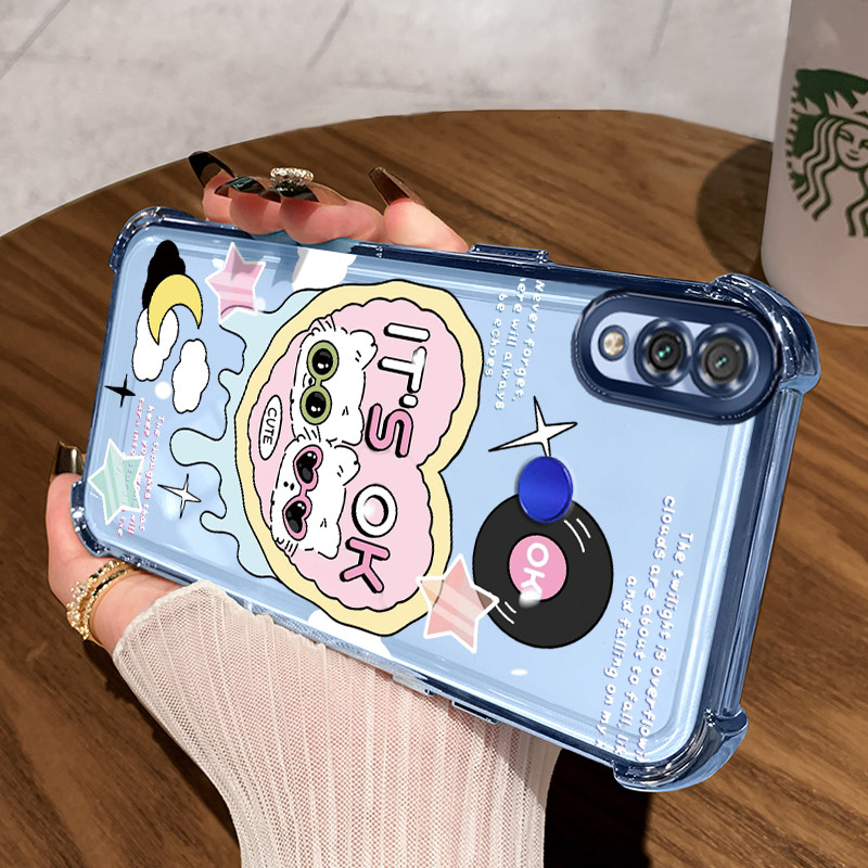 Casing Hp untuk Xiaomi Redmi Note 7 Note 7s Note 7 Pro Case Sunglasses Little Cat Double Kasing Cesi