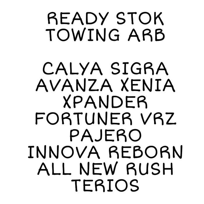 Towing Arb All New Rush Terios Towing Bar Arb Bumper Belakang All New