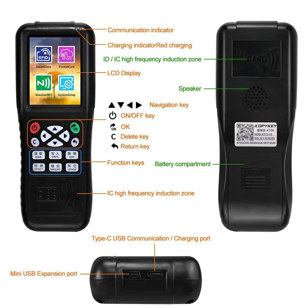 NFC RFID Card Copier Reader Writer Smart Card Reader Reader Writer Card Reader Writer RFID Copier