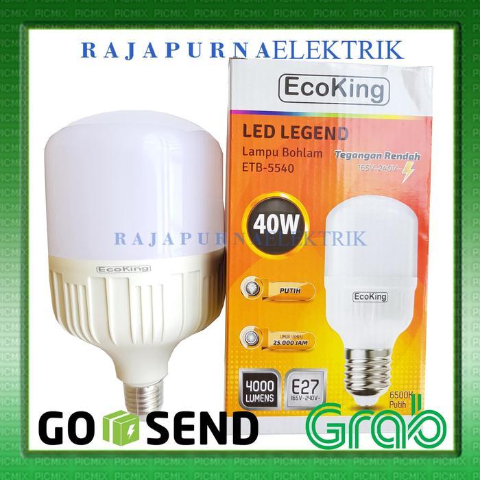 NEW LAMPU LED BULB JUMBO ECOKING 40W / 40 watt SUPER TERANG