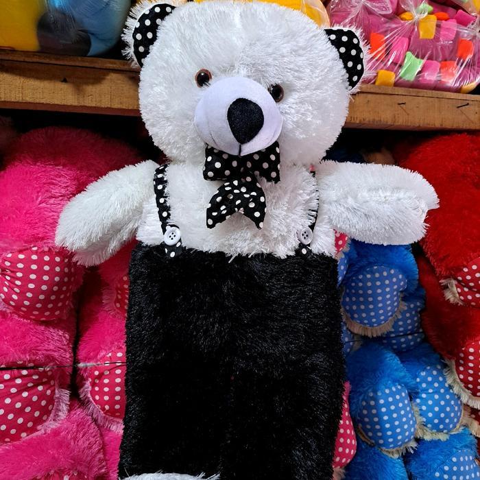 boneka teddy bear jojon 70 cm Mainan Dolls Toys - hitam putih
