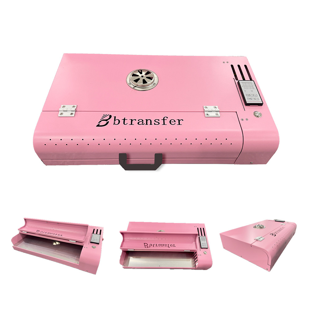 Pink Bright Color DTF Oven Machine for A3 DTF Printer Heat Drying Dryer Heat Transfer Prints Oven