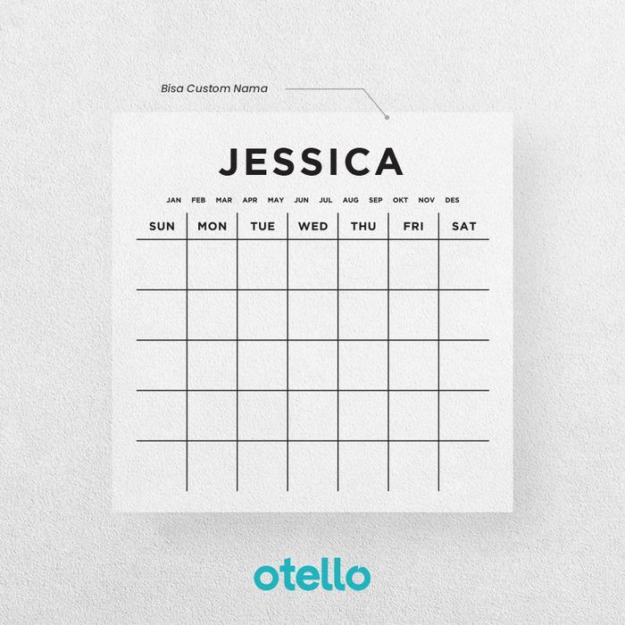 Custom Monthly Planner Akrilik Wall Planner Kalender Acrylic Planner