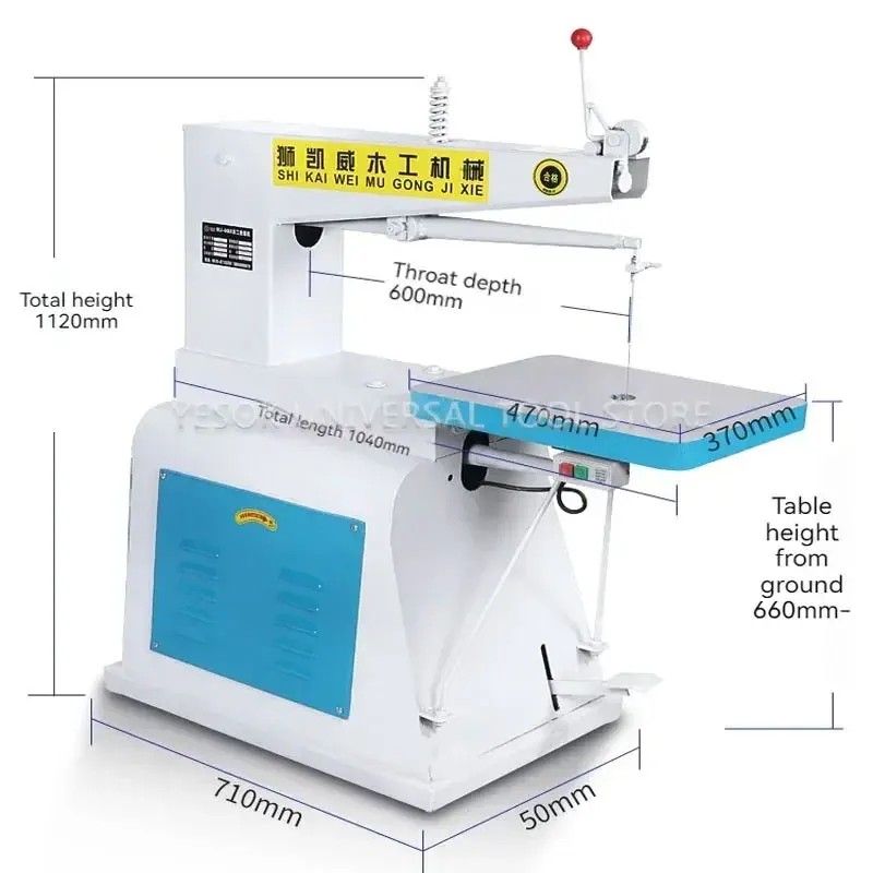 Industrial Grade Electric Pull Saw Benchtop Curve Saw Broaching Machine Woodworking Carving Machine
