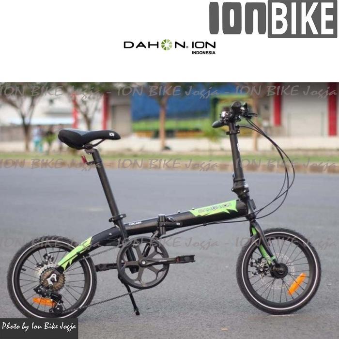 Sepeda Lipat 16 DAHON ION CHICAGO Terbaru Folding Bike Seli Awet Bagus - Black