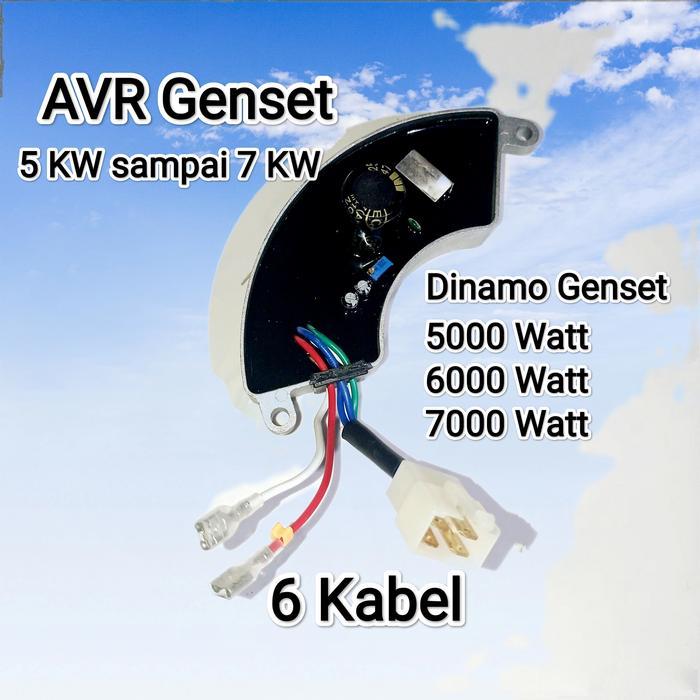 AVR GENSET 5KW-7KW / AVR DINAMO GENSET 5000 WATT 6000 WATT 7000 WATT