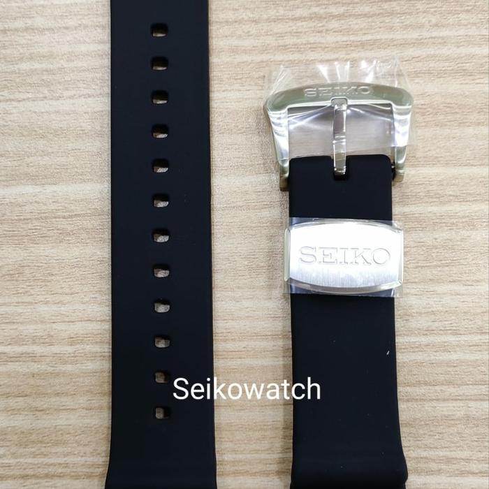 Ready Rubber / Strap / silicon seiko - Black - original - lug width 22 mm