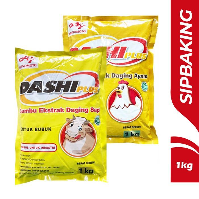 NEW DASHI Plus Ajinomoto Kaldu Sapi Ayam 1 kg Penyedap Rasa