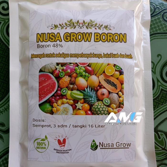 Josjismatt_ Pupuk Boron 48% Nusa Grow 1Kg Pencegah Rontok Dan Memperbanyak Bakal Buah