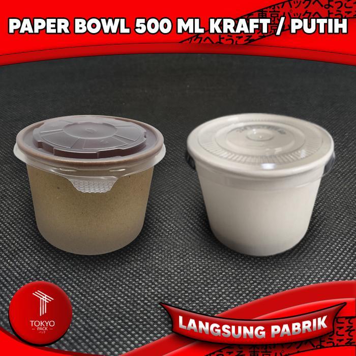 Paper Bowl 500 ml / Mangkok Kertas / Rice Bowl Paper 500 ml