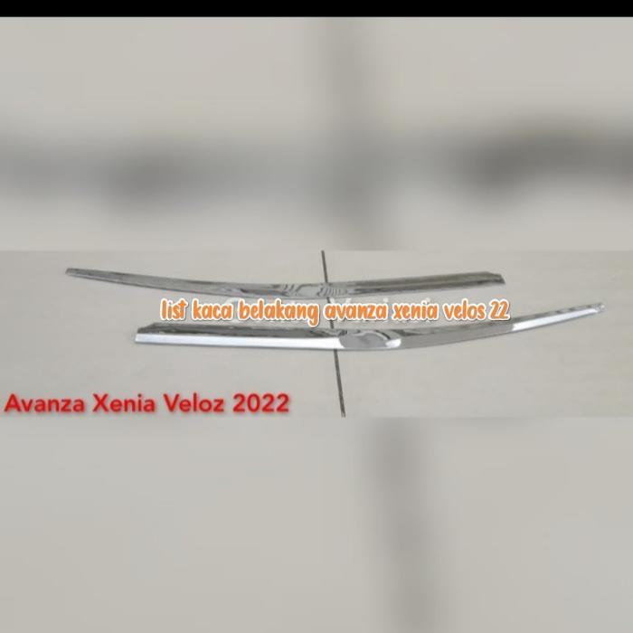 list kaca belakang mobil avanza xenia 2022-2024 chrome