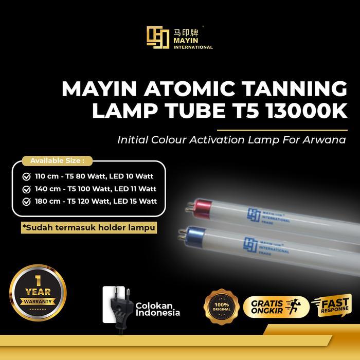 Lampu Tanning T5 Fluorescent 13000K untuk Ikan Arowana 110cm