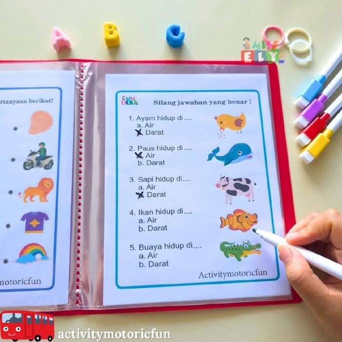 ` WORKSHEET CALISTUNG Vol. 3 ANAK TK B/SD Membaca, Menulis, Berhitung (Aktifitas persiapan )