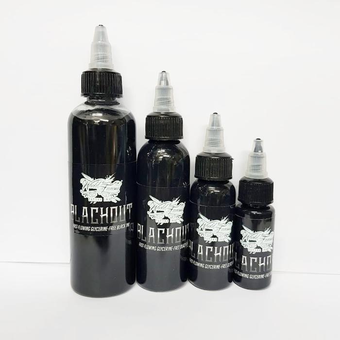 BIGSALE TINTA TATTOO BLACKOUT WORLD FAMOUS 1/2OZ - 4OZ