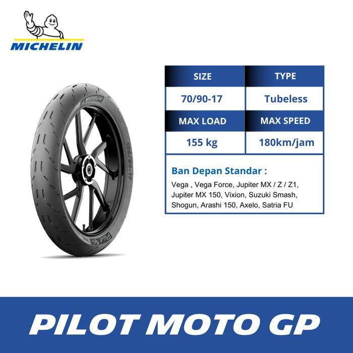Ban Motor Michelin Pilot Moto GP 70-90 - Ring 17 - Tubeless
