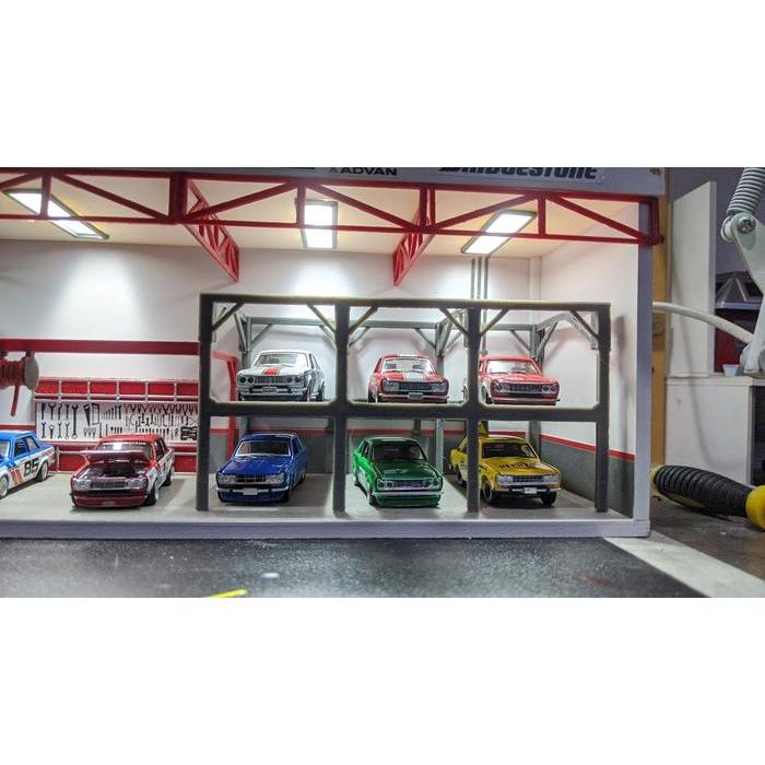 The Garage Diorama Diecast Skala 64 Terlaris