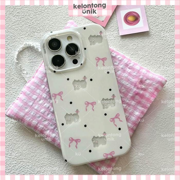 KELONTONG UNIK Cathy Cat Pink Coquette Case - Hardcase/ Casing HP for iPhone X XS XR XSMAX 11 12 13