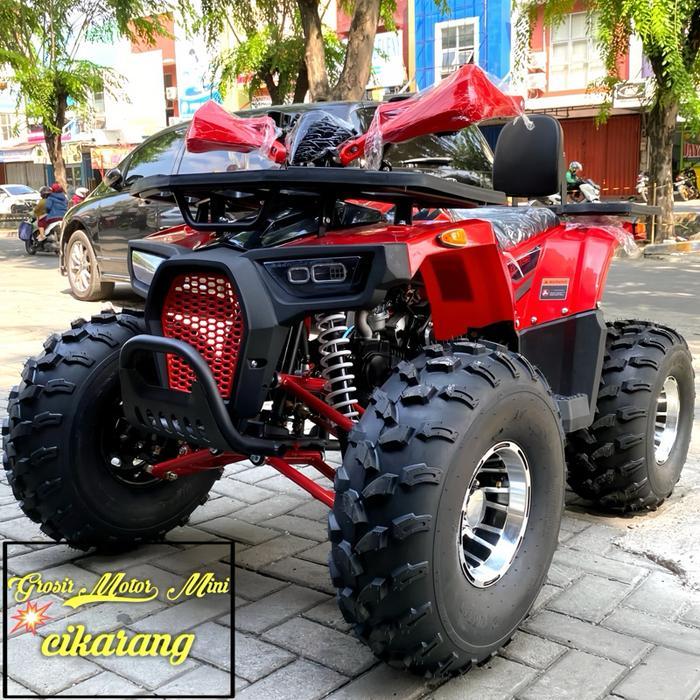 COD MURAH ATV 125CC NEW HUNTER MATIC VELG RACING RING 8 MESIN 4TAK - Merah