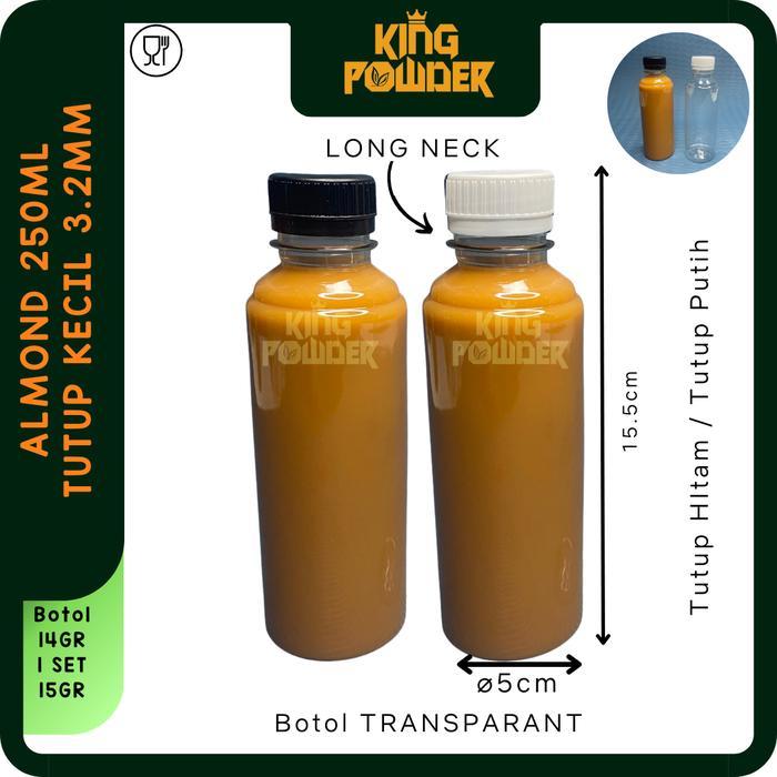 Botol Plastik PET 250 ml / Botol Almond 250ml / Botol Minuman Plastik