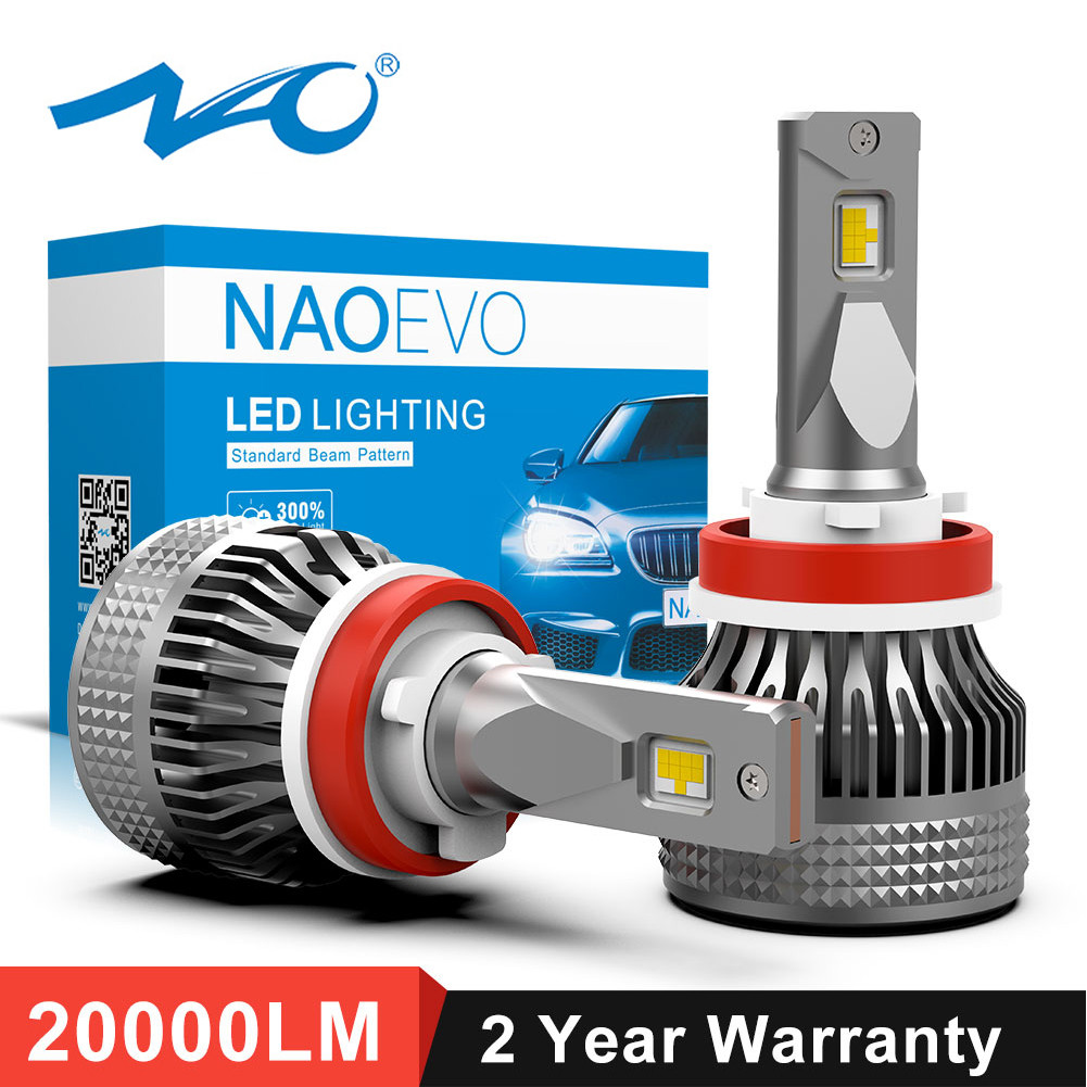 NAO H4 20000Lm H7 LED Lights H11 H1 HB4 9006 HB3 9005 Car Headlight