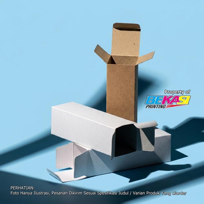 Terlaris 2X2X6 Cm 5 Cc Box Packaging Polos Botol Tetes Drop / Roll On 5 Ml