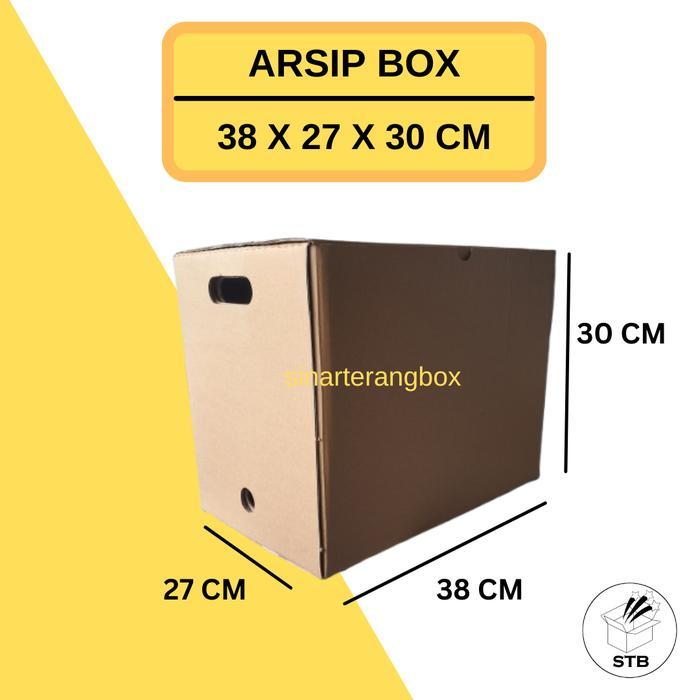 38 X 27 X 30CM KARDUS ARSIP ARCHIVE BOX FILE DOKUMEN KARTON TEBAL