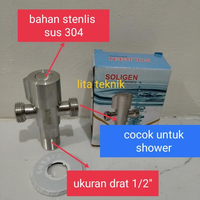 kran shower T soligen kran shower stenlis YG 4 soligen
