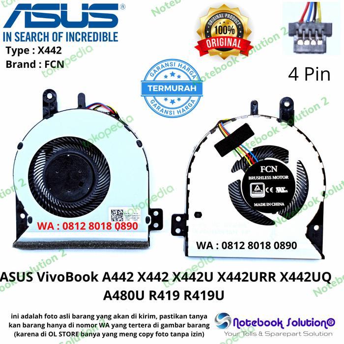 Ready FAN KIPAS ASUS VivoBook A442 X442 X442U X442URR X442UQ A480U R419 R419