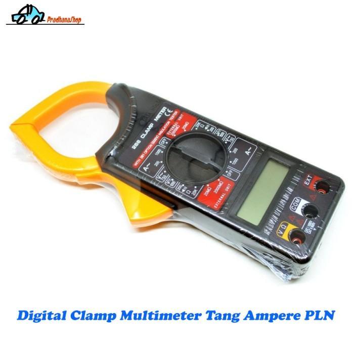 Digital Clamp Meter Tang Amper Ampere Pln Digital Multimeter Multitester Cocok Untuk Teknisi Listrik