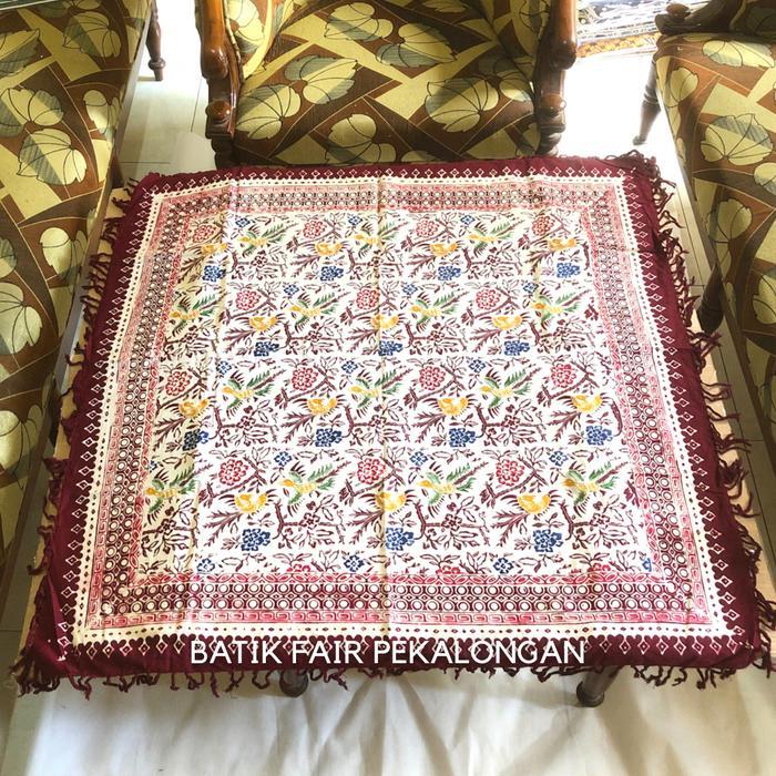 Organizer Taplak meja tamu kotak persegi ukuran 1x1 meter batik taplak batik Modern