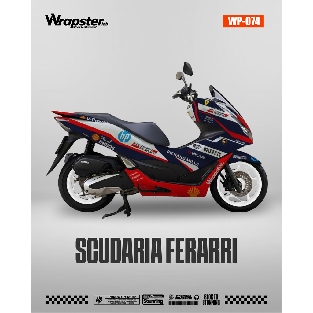 Decal PCX - WRAPSTER | Wrapping Sticker Motor Premium | WP74 - L