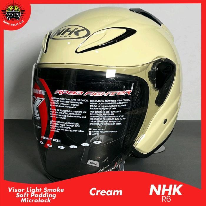 Nhk Helm Motor R6 Dengan Visor Light Smoke Slot Intercom & Ventilasi Optimal Desain Elegan Nyaman