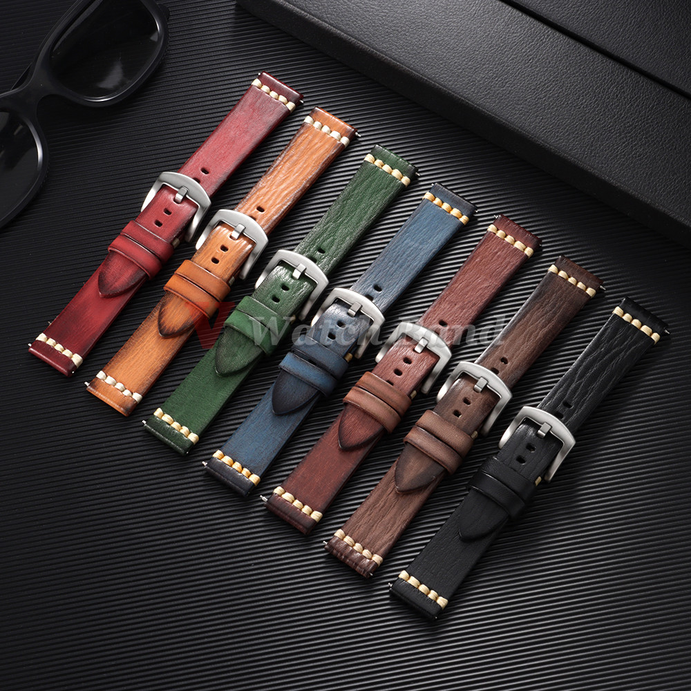 Dark Brown Black Watchband 18/20/22/24mm Watchbands for Omega Business Watch Straps for Seiko