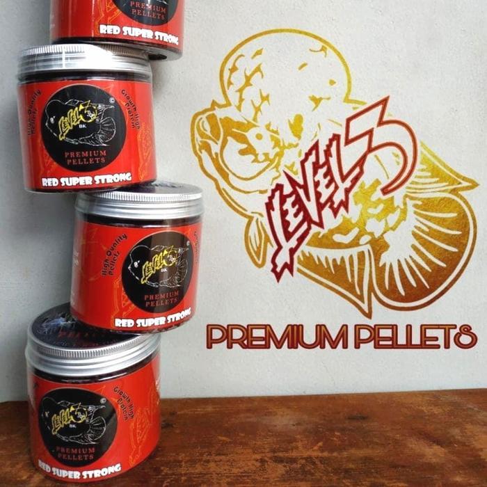 Pelet Ikan Louhan Ukuran 2mm 100 Gram Pakan Warna dan Jenong