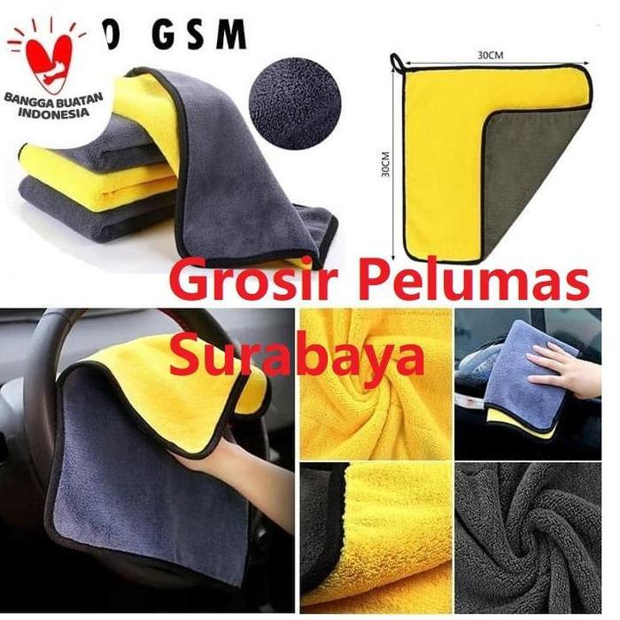 - LAP KAIN MICROFIBER DETAILING 30 X 30 CM POLES WAX MOBIL MOTOR HALUS
