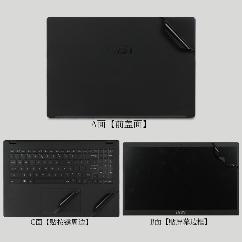 For MSI Modern 15 H AI C2HMG C1MG B13M Modern 15 A10RB A11M B11M B12M B13M B7M Full Body Laptop