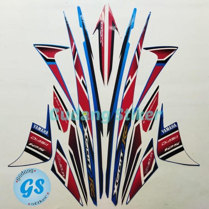 striping sticker motor yamaha xeon rc 125 2013 biru