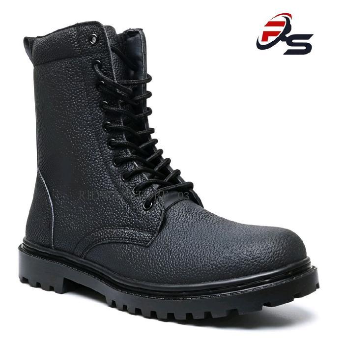 Sepatu Pdl Kulit Jeruk Tali Resleting Jatah Tni Ad Security Satlinmas Hansip Dinas Kerja Lapangan -