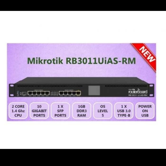 Mikrotik Rb 3011/Rb3011Uias Rm/Rb3011 Uias Gigabit Rack Sfp Best Seller
