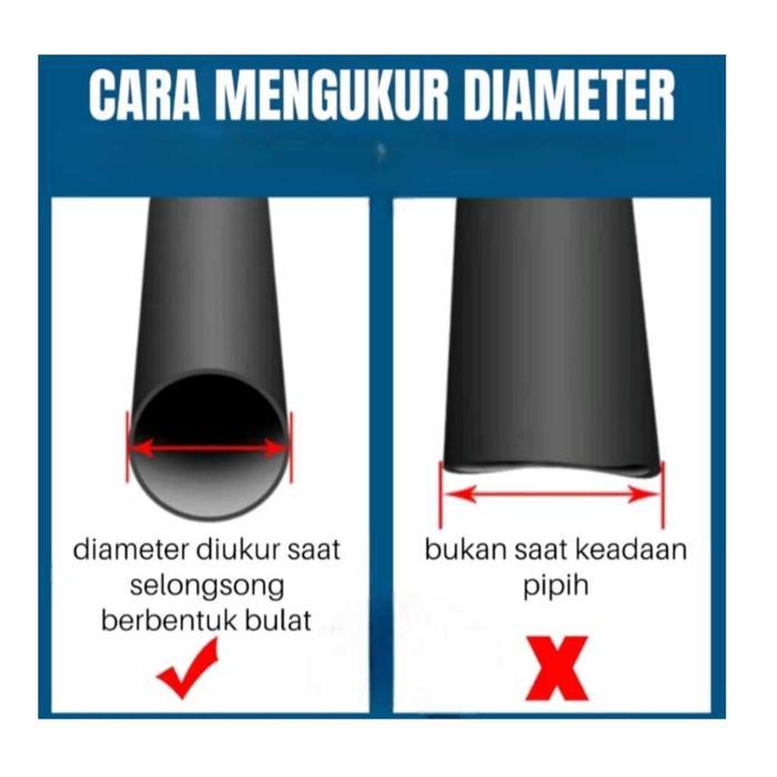 Promo Heatshrink Tube Selongsong Kabel Bakar 40Mm Per Meter - Selang Isolasi Bakar 40 Mm Heat